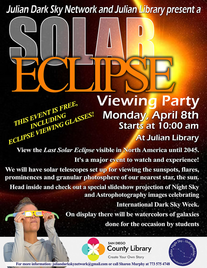 Solar Eclipse Viewing Party at the Julian Library - Vimarsana News